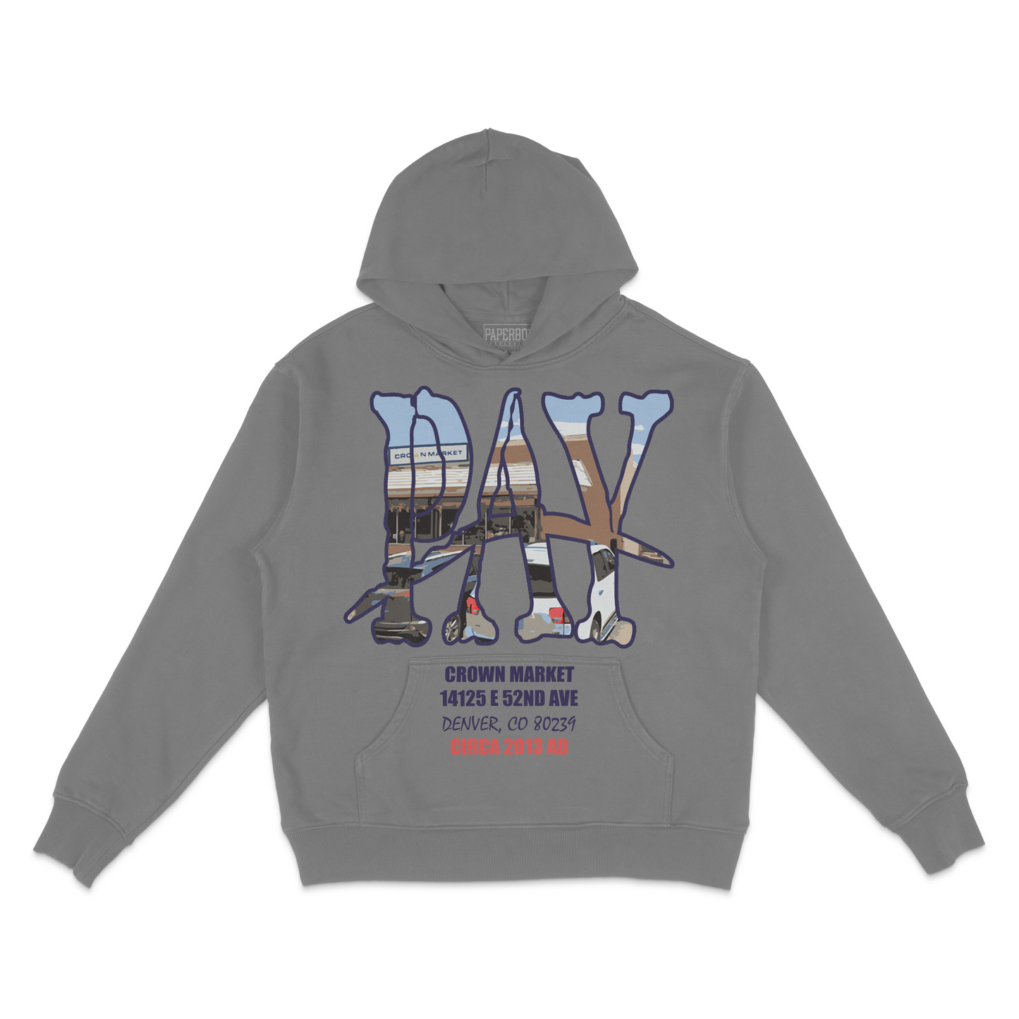 Paperboy Pay Homage Crown Market Hoodie (Gray)