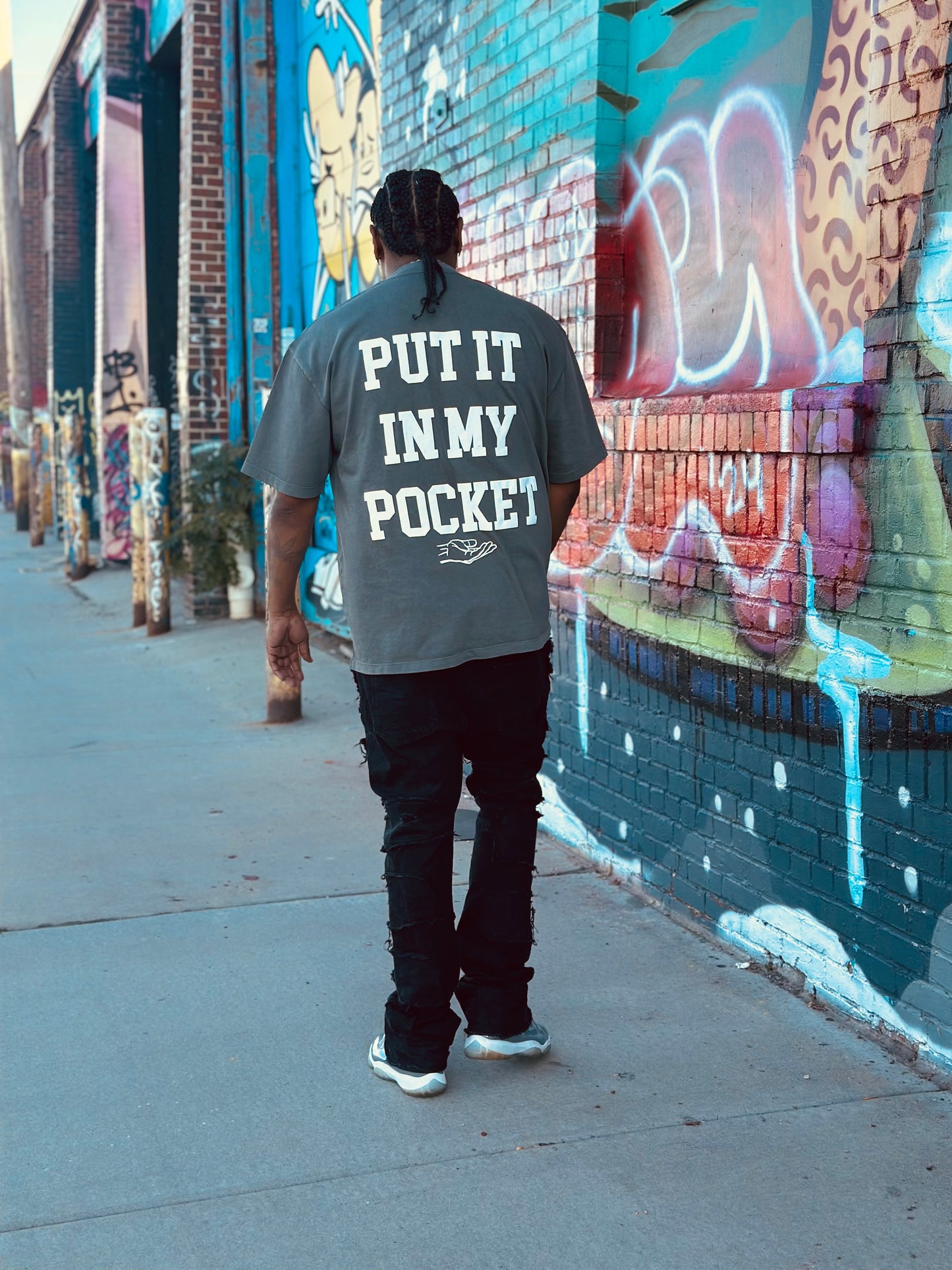 Gray Pay “Put It In My Pocket” Tee