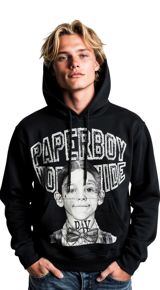Paperboy Alfalfa Hoodie (Black)