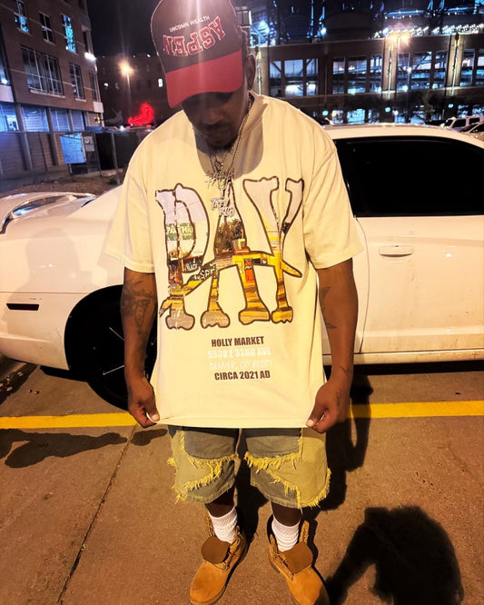 Paperboy Pay Homage Holly Market Tee Cream