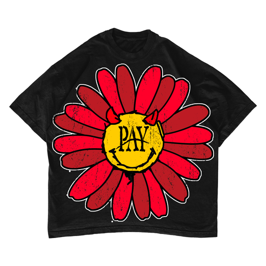 Paperboy Pay Flower Black/Red/Burgandy